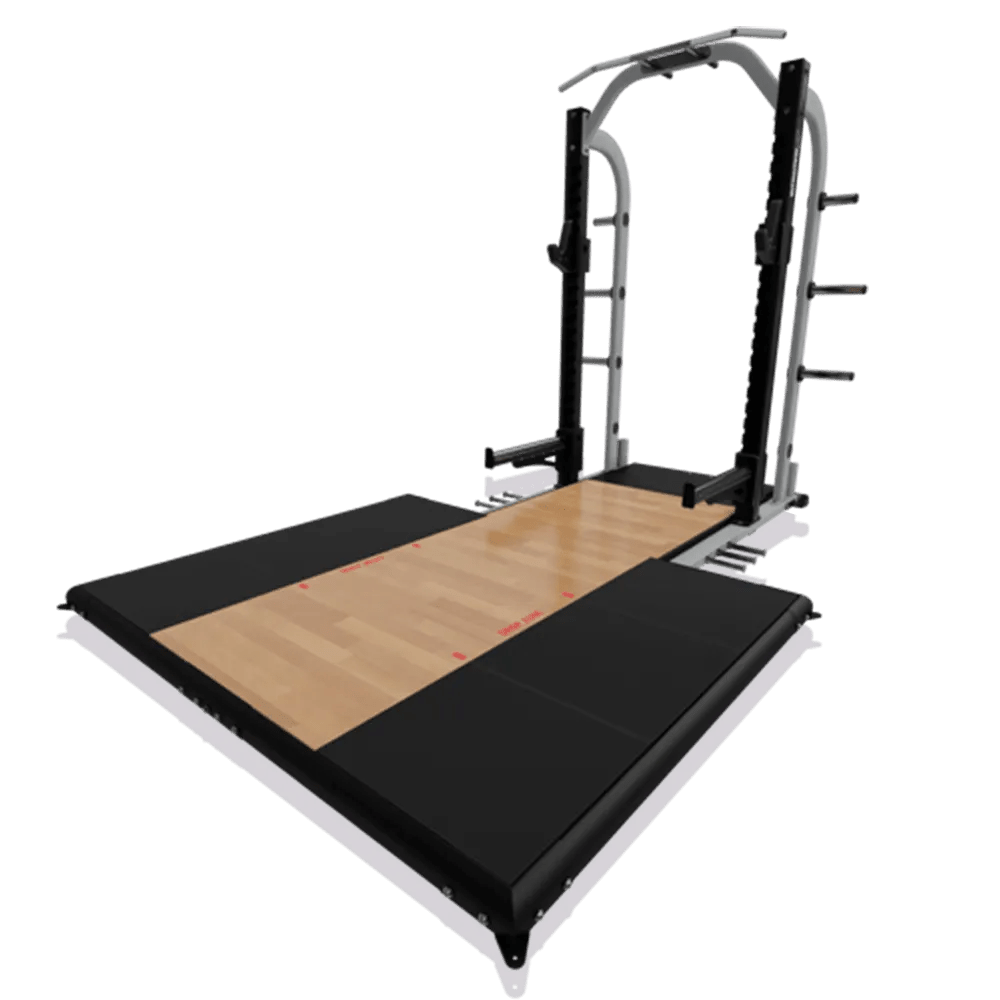 Esperti di total body, NAUTILUS HALF RACK PIATTAFORMA FONOASSORBENTE IN BAMBÙ - STAND ALONE